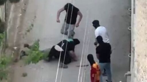 Kar maskesi takan 5 kişi, 1 kişiyi sopa, tekme ve