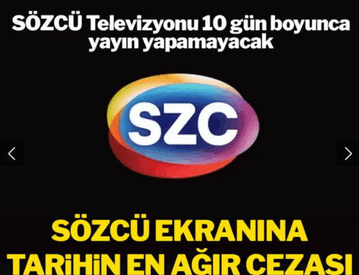 SÖZCÜ TV'ye 10 gün ekran karartma cezası verildi. SÖZCÜ Televizyonu