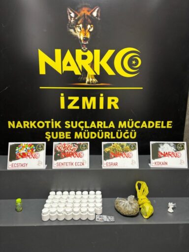 İzmir Cumhuriyet Başsavcılığı koordinesinde, İzmir Emniyet Müdürlüğü Narkotik Suçlarla Mücadele