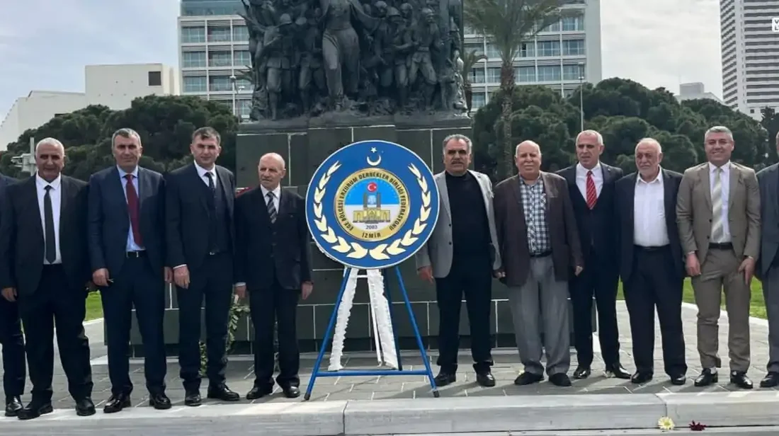 12 mart Erzurum’un kurtuluşu’nun 107. yılı anmasında Ege Erzurum Dernekler