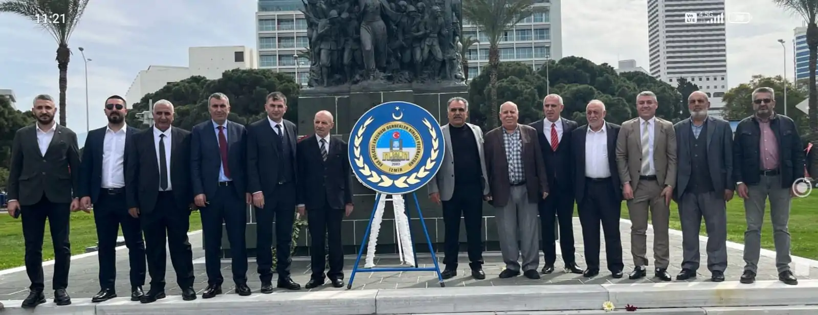 12 mart Erzurum’un kurtuluşu’nun 107. yılı anmasında Ege Erzurum Dernekler