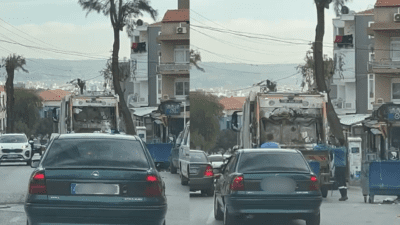 İzmir’in Buca ilçesinde, Buca Belediyesi’nin çöp toplama işlemleri, özellikle yoğun