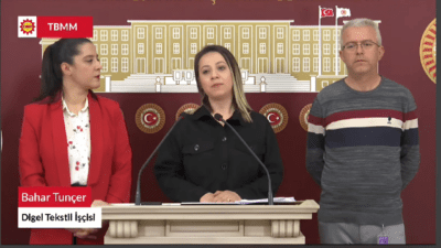 Sendikaya üye olduğu için işten çıkarıldığını belirten Digel Tekstil işçisi