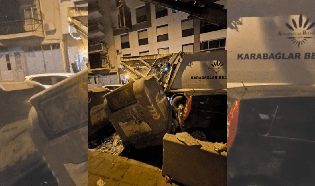 İzmir’in Karabağlar ilçesinde, Faruk Akarsu Caddesi üzerinde park halinde bulunan