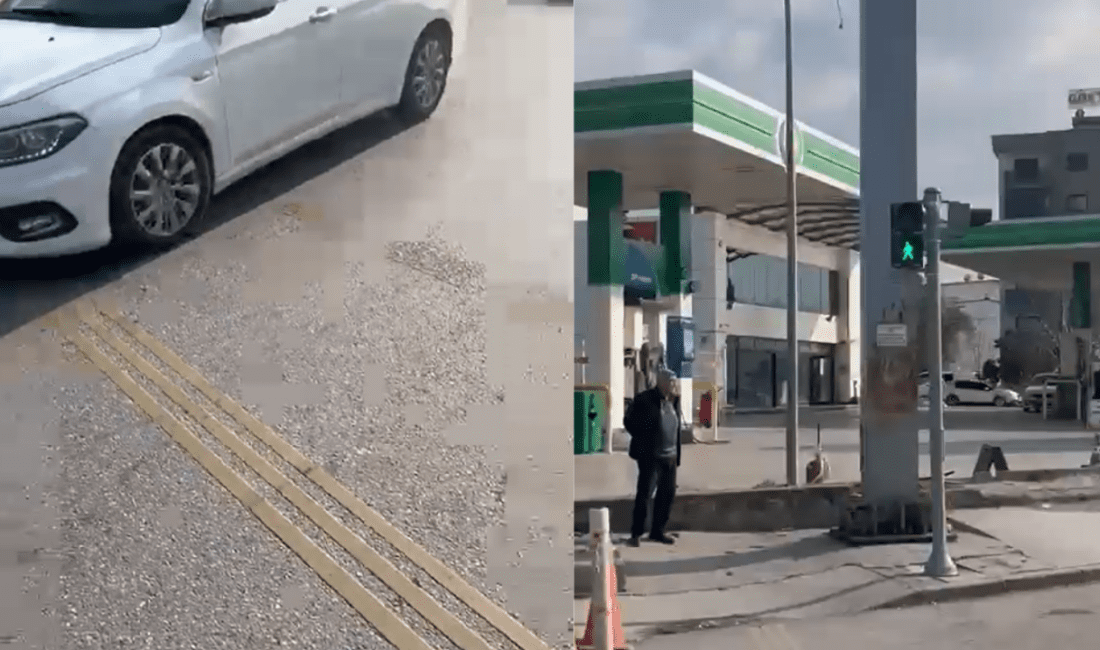 İzmir’in Karabağlar ilçesinde, Dostluk Bulvarı Zeyrek Petrol önü yaya geçidinde,