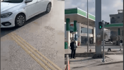 İzmir’in Karabağlar ilçesinde, Dostluk Bulvarı Zeyrek Petrol önü yaya geçidinde,