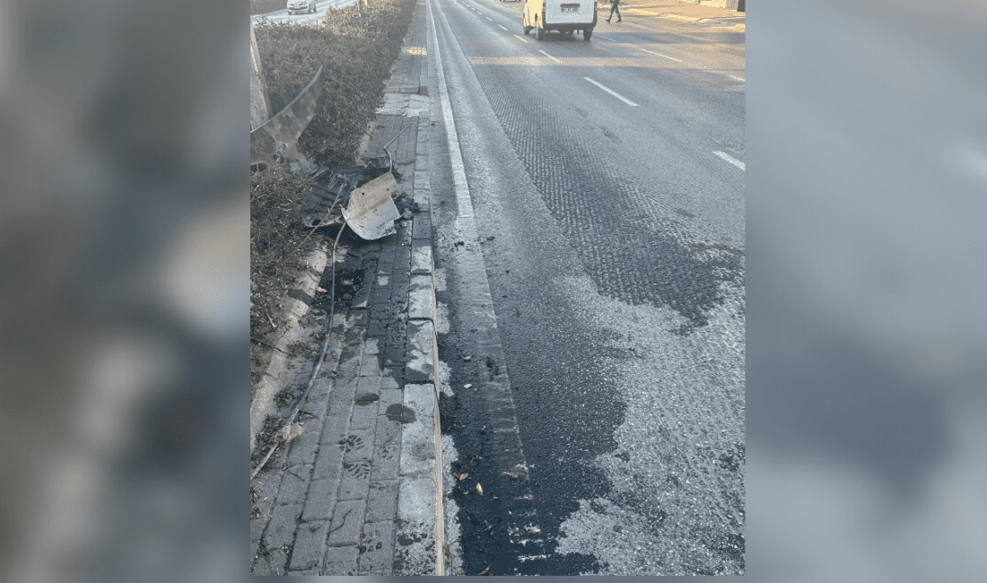 İzmir’in Karabağlar ilçesinde, Çitlenbik durağından Gaziemir yönüne giden yolda tehlike