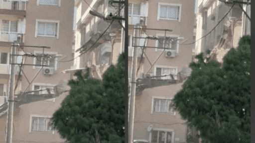 İzmir’in Karşıyaka ilçesi Dedebaşı Mahallesi, 6118. Sokak üzerinde yapılan inşaat