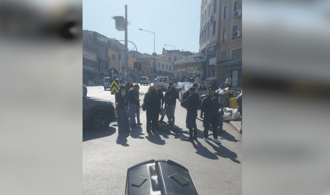 İzmir’in Konak ilçesi İkiçeşmelik Caddesi’nde meydana gelen trafik kazasında, bir
