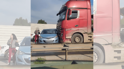 İzmir’in Konak ilçesi Yeşildere Caddesi üzerinde bir trafik kazası meydana