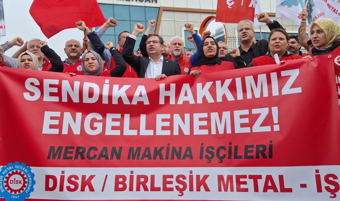 Birleşik Metal-iş Sendikası bugün yayınladığı açıklama ile Mercan makina şirketine