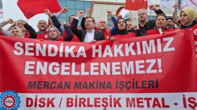 Birleşik Metal-iş Sendikası bugün yayınladığı açıklama ile Mercan makina şirketine