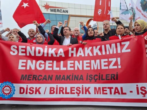 Birleşik Metal-iş Sendikası bugün yayınladığı açıklama ile Mercan makina şirketine