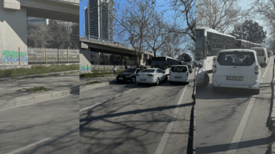 İzmir’in en işlek noktalarından biri olan Salhane İZBAN durağı civarında