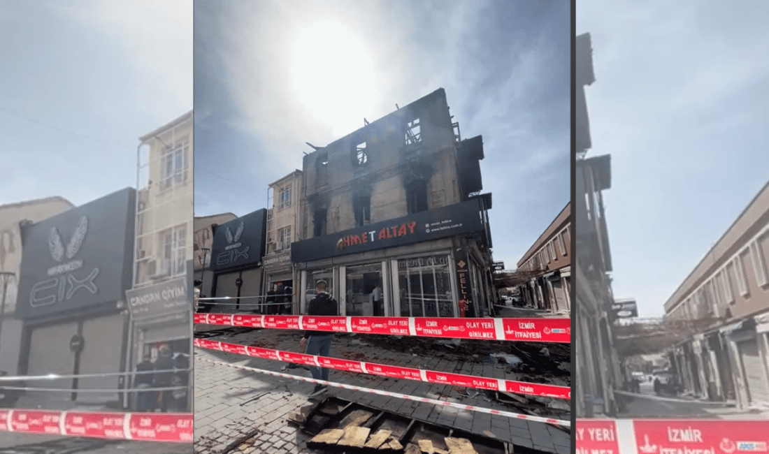 Yangın, tekstil dükkanını küle çevirdi! İzmir Kemeraltı’nda sabah saat 10:30 sıralarında bir tekstil dükkanında elektrik