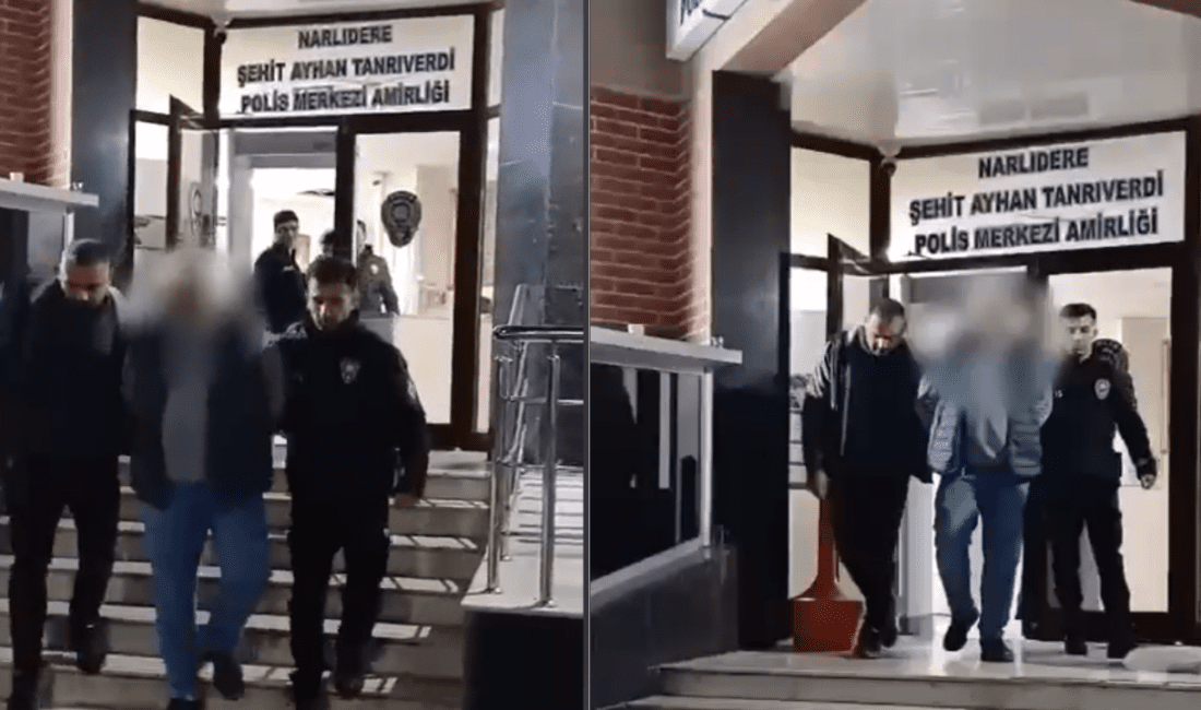 İzmir’in Narlıdere ilçesinde, polis ekipleri tarafından aranan şahıslara yönelik gerçekleştirilen