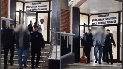 İzmir’in Narlıdere ilçesinde, polis ekipleri tarafından aranan şahıslara yönelik gerçekleştirilen