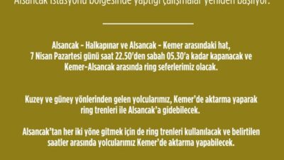 TCDD’nin yolculuk konforunu artırmak amacıyla Alsancak İstasyonu bölgesinde yapılan çalışmalar