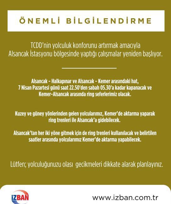TCDD’nin yolculuk konforunu artırmak amacıyla Alsancak İstasyonu bölgesinde yapılan çalışmalar