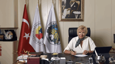 İzmir Ticaret borsası Yönetim Kurulu Başkanı Işınsu Kestelli, 23 nisan