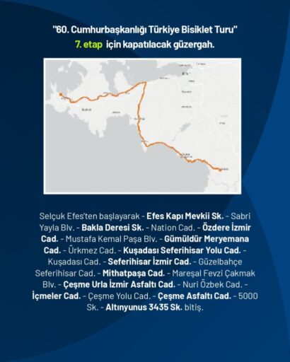 Trafikte Cumhurbaşkanlığı Türkiye Bisiklet Turu düzenlemesi