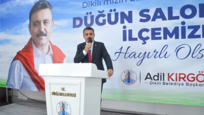 Dikili Belediyesi öz kaynaklarıyla yapımı tamamlanan Açık Kapalı Düğün Salonu