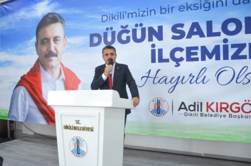 Dikili Belediyesi öz kaynaklarıyla yapımı tamamlanan Açık Kapalı Düğün Salonu