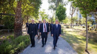 Başkan Tugay ziyarette bulunan AB heyetine İklim nötr çalışmaları hakkında