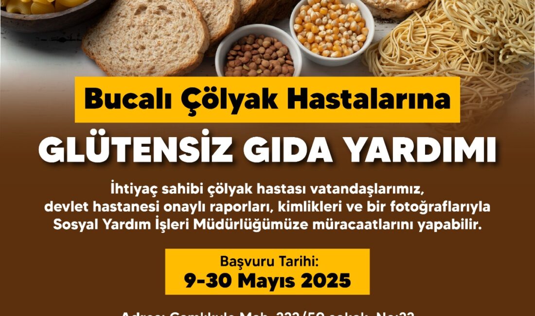 Buca Belediyesi, ilçedeki çölyak hastalarına glütensiz gıda yardımında bulunacak.
