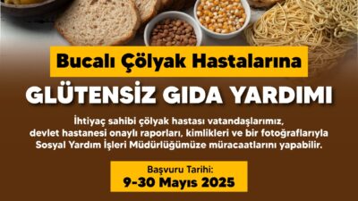 Buca Belediyesi, ilçedeki çölyak hastalarına glütensiz gıda yardımında bulunacak.