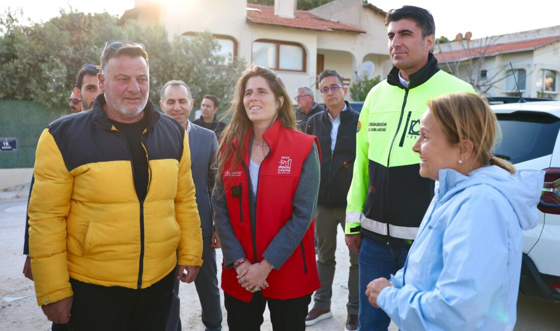 Çeşme Belediye Başkanı Lal Denizli, İZSU Genel Müdürü Gürkan Erdoğan