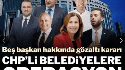 Aralarında CHP’li 5 belediye başkanının da bulunduğu 47 kişi hakkında