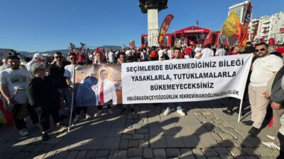 Cumhuriyet Halk Partisi’nin “Millet İradesine Sahip Çıkıyor” mitingi kapsamında İzmir