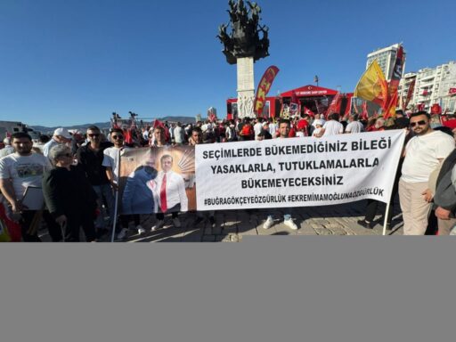 Cumhuriyet Halk Partisi’nin “Millet İradesine Sahip Çıkıyor” mitingi kapsamında İzmir