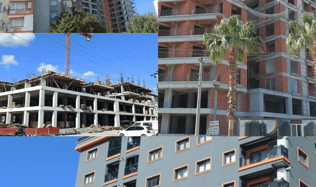 Menemen'de birçok inşaat firmasının imar sınırlarını aştığı, 5 kat izni