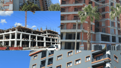 Menemen'de birçok inşaat firmasının imar sınırlarını aştığı, 5 kat izni