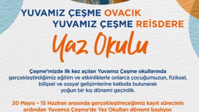 Çeşme Belediyesi tarafından bu yıl ilk kez hayata geçirilen Yuvamız