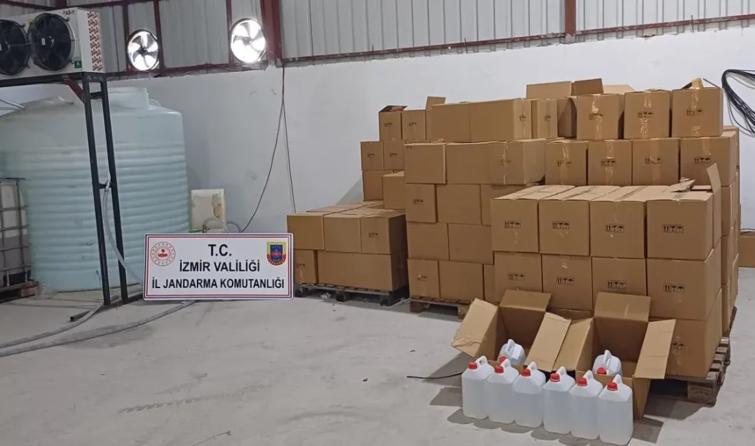 Menemen ilçesinde yasa dışı kaçak alkol üretim ve arıtma tesisi