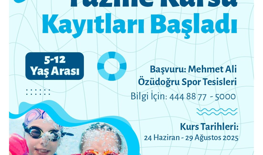 YÜZME KURSU KAYITLARINA YOĞUN İLGİ Kemalpaşa Belediyesi, yaz döneminde 5-12