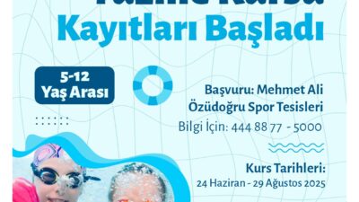 YÜZME KURSU KAYITLARINA YOĞUN İLGİ Kemalpaşa Belediyesi, yaz döneminde 5-12