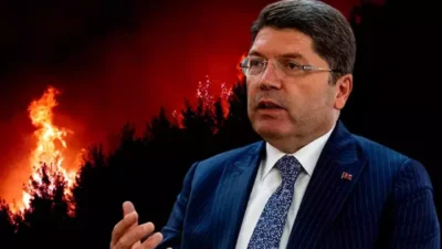 Adalet Bakanı Yılmaz Tunç, İzmir Buca’da çıkan orman yangınıyla ilgili