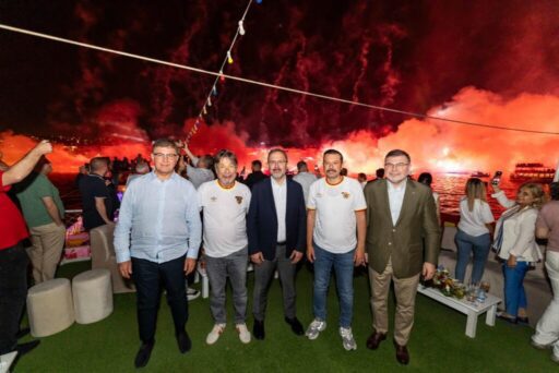 Göztepe’nin 100. yılında gökyüzü sarı-kırmızı