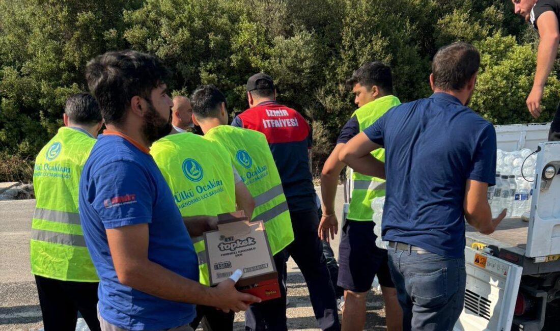 Ülkü Ocakları İzmir İl Başkanlığı, İzmir yangınlarında bir dakika düşünmeden