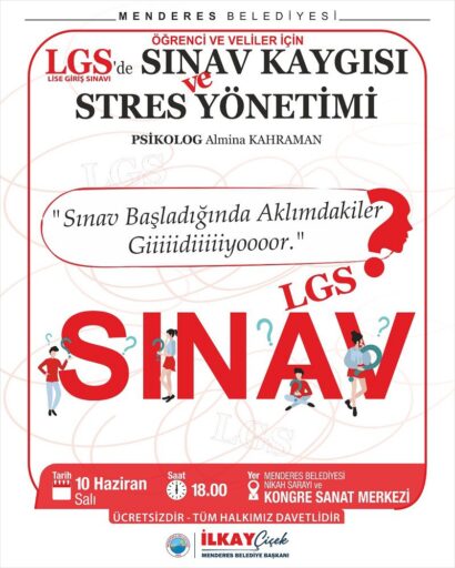 Menderes Belediyesi, veli ve öğrenciler için sınav kaygısı ve stresi