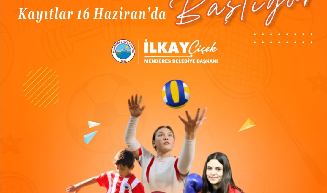 Menderes’te Yaz Spor Okulları Başlıyor Menderes Belediyesi, yaz spor okullarını açıyor. Kayıtlar 16 Haziran’dan itibaren