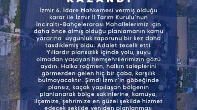 Balçova Belediye Başkanı Onur Yiğit, İzmir 6. İdare Mahkemesi’nin TMMOB
