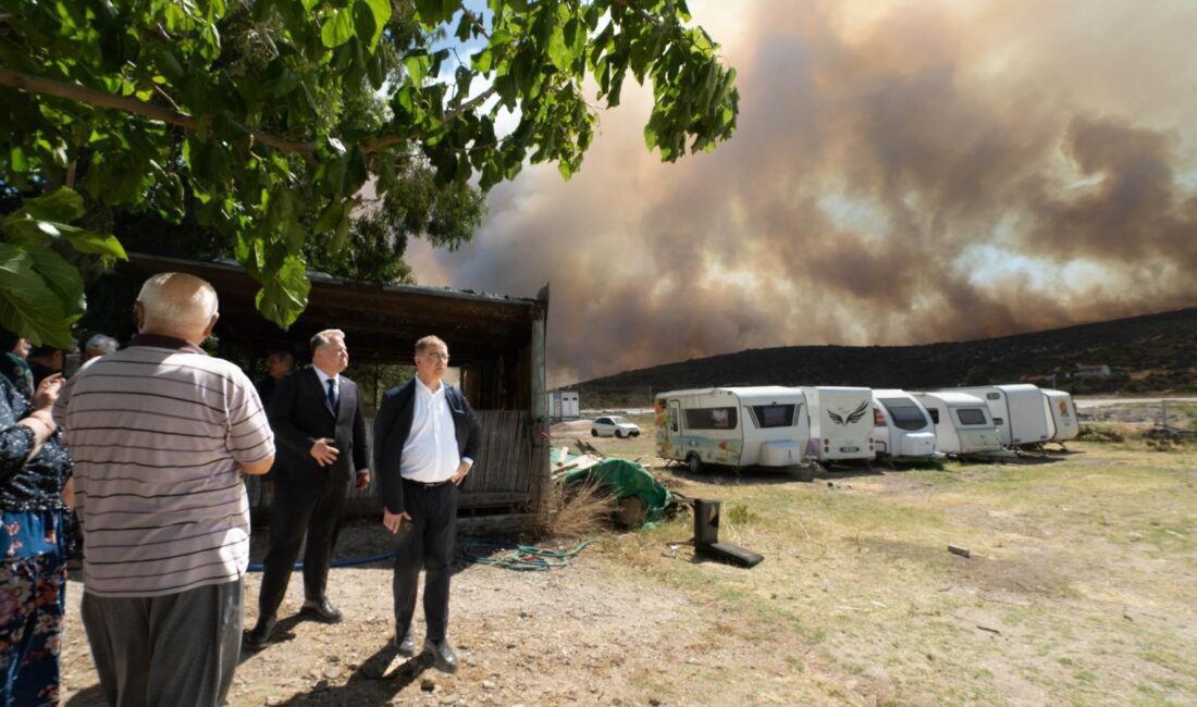 İzmir Büyükşehir Belediyesi İtfaiye Daire Başkanlığı Urla Zeytineli Mahallesi ile