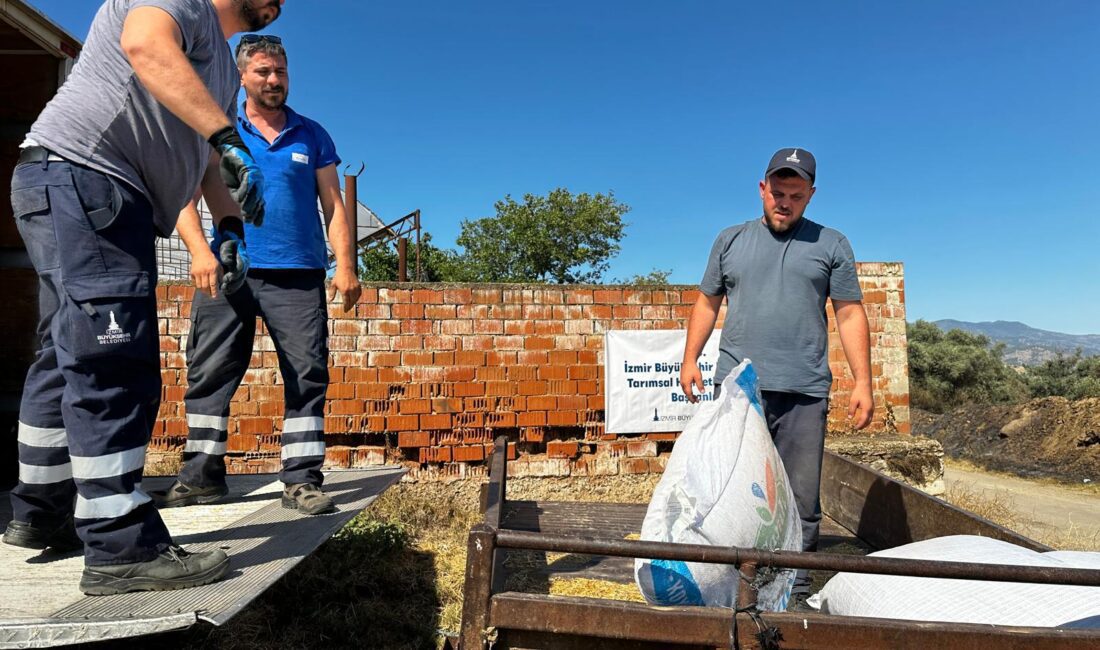 İzmir Büyükşehir Belediye Başkanı Dr. Cemil Tugay'ın Ödemiş'te yangından zarar