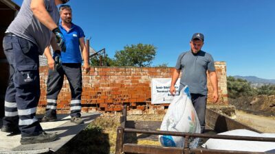 İzmir Büyükşehir Belediye Başkanı Dr. Cemil Tugay'ın Ödemiş'te yangından zarar