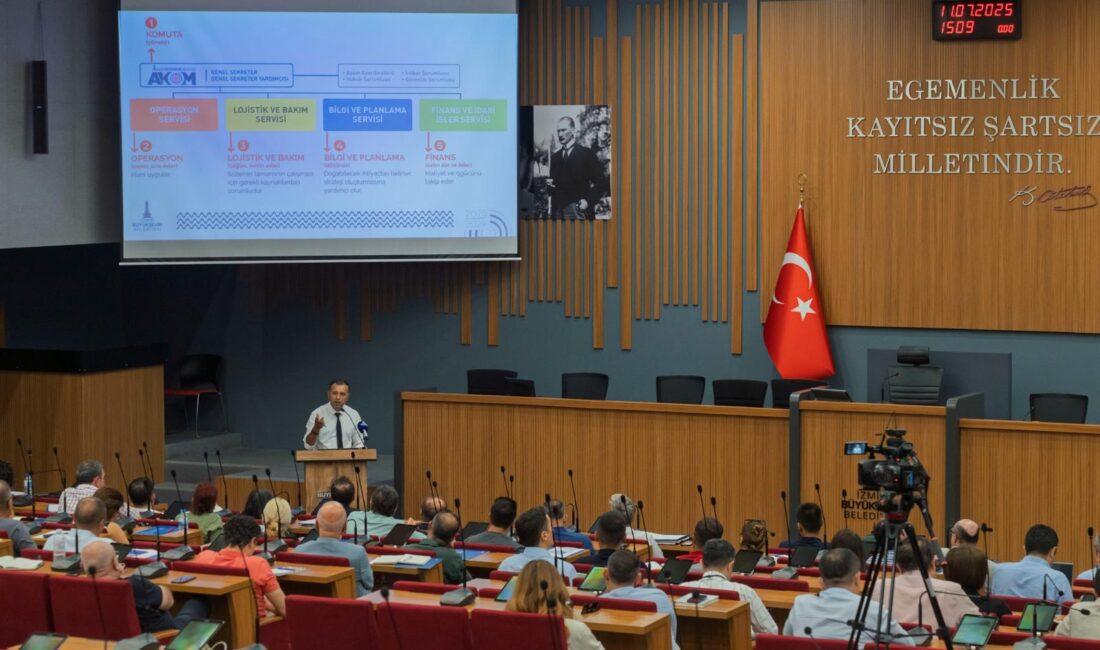 Orman yangınları ile mücadele stratejisi masaya yatırıldı İzmir Büyükşehir Belediyesi'nin ev sahipliğinde ilçe belediyelerinin afet işleri sorumluları,